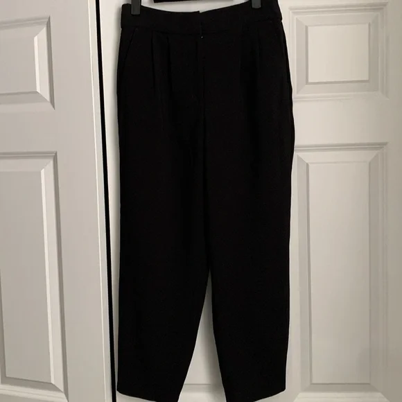 Express Ankle Super High Rise Black Pants - Picture 7 of 8